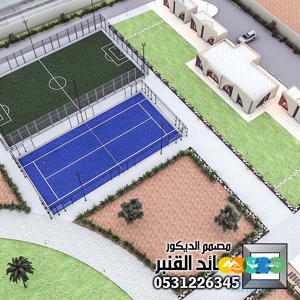 تصميم و تنفيذ لاندسكيب مزارع و شاليهات في الرياض