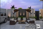 لاندسكيب منزلي فاخر في جدة