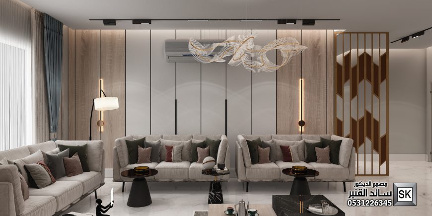 تصميم و تنفيذ صالات معيشة و غرف جلوس فخمة