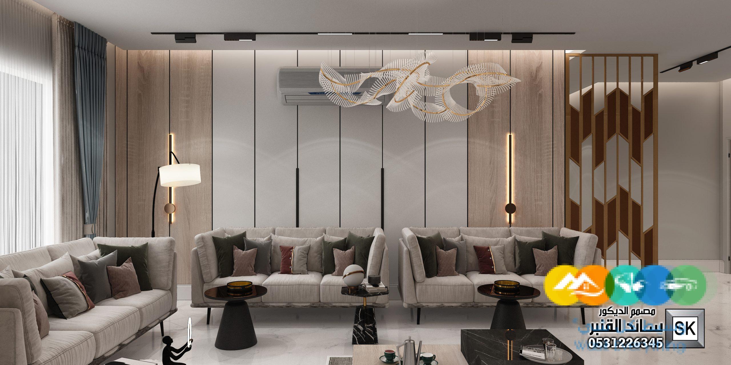 تصميم و تنفيذ صالات معيشة و غرف جلوس فخمة