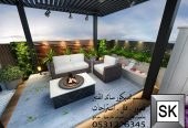 لاندسكيب منزلي فاخر في جدة
