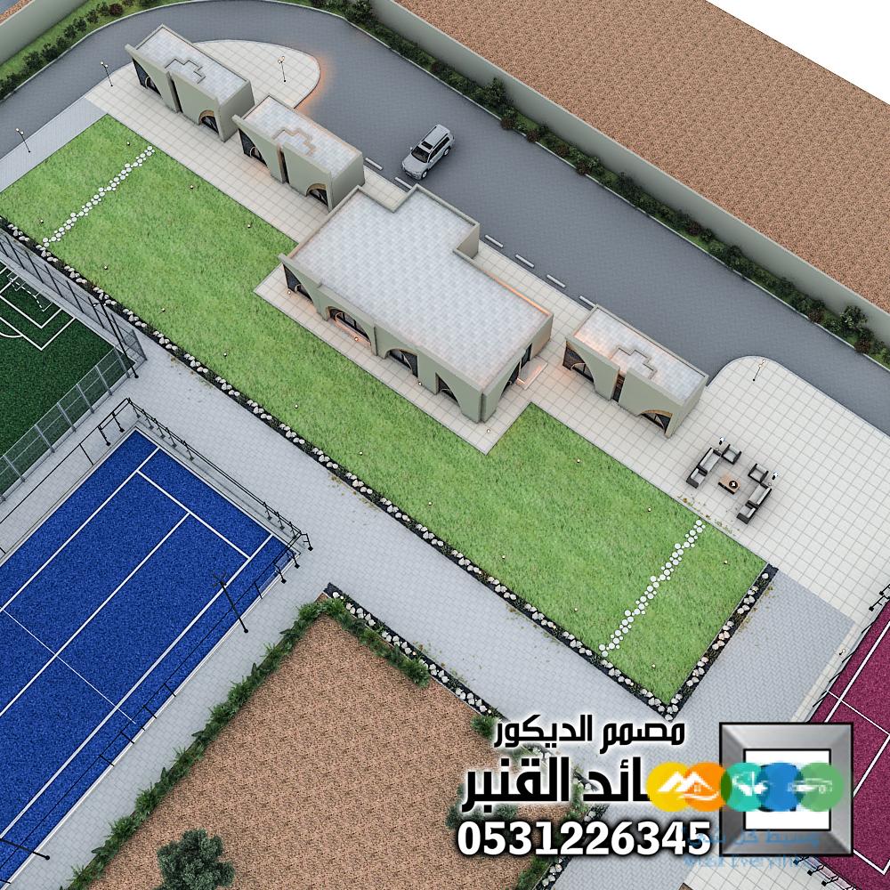 تصميم و تنفيذ لاندسكيب مزارع و شاليهات في الرياض