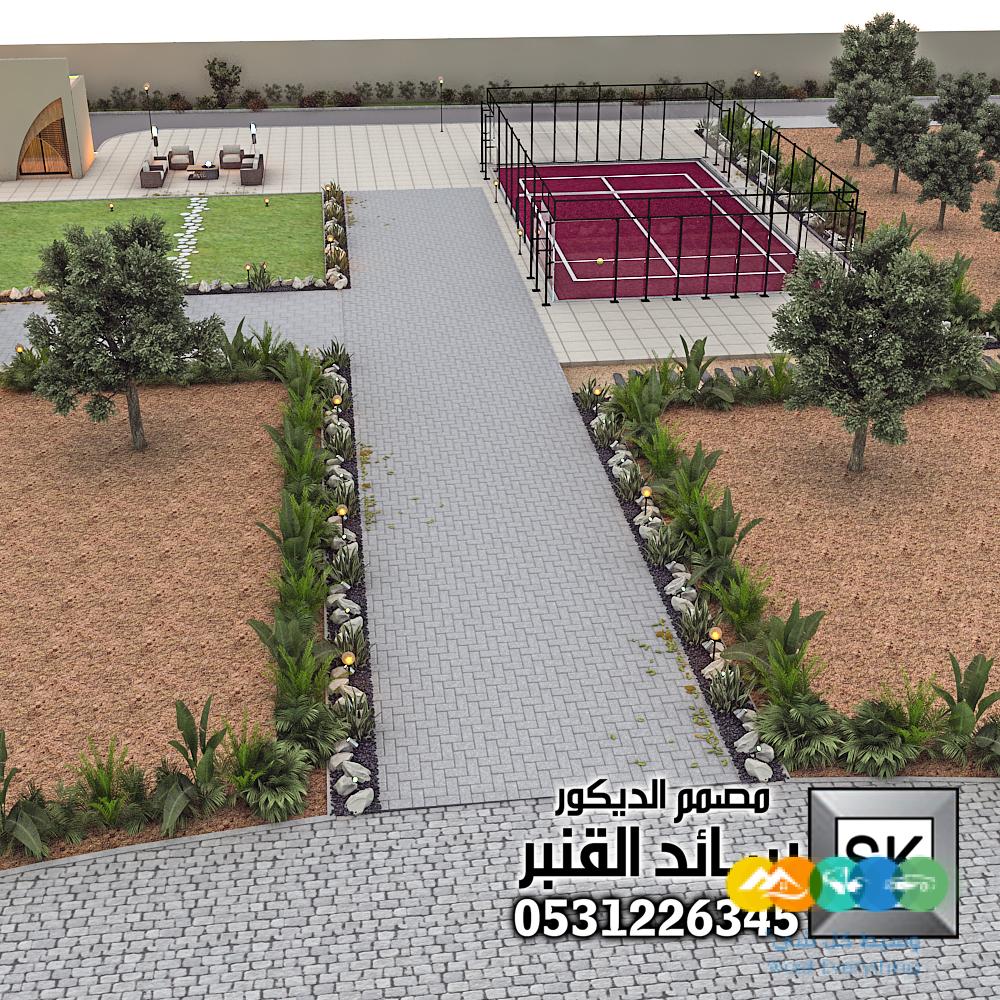 تصميم و تنفيذ لاندسكيب مزارع و شاليهات في الرياض