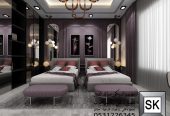 تصميم و تنفيذ ديكور داخلي فاخر في الرياض