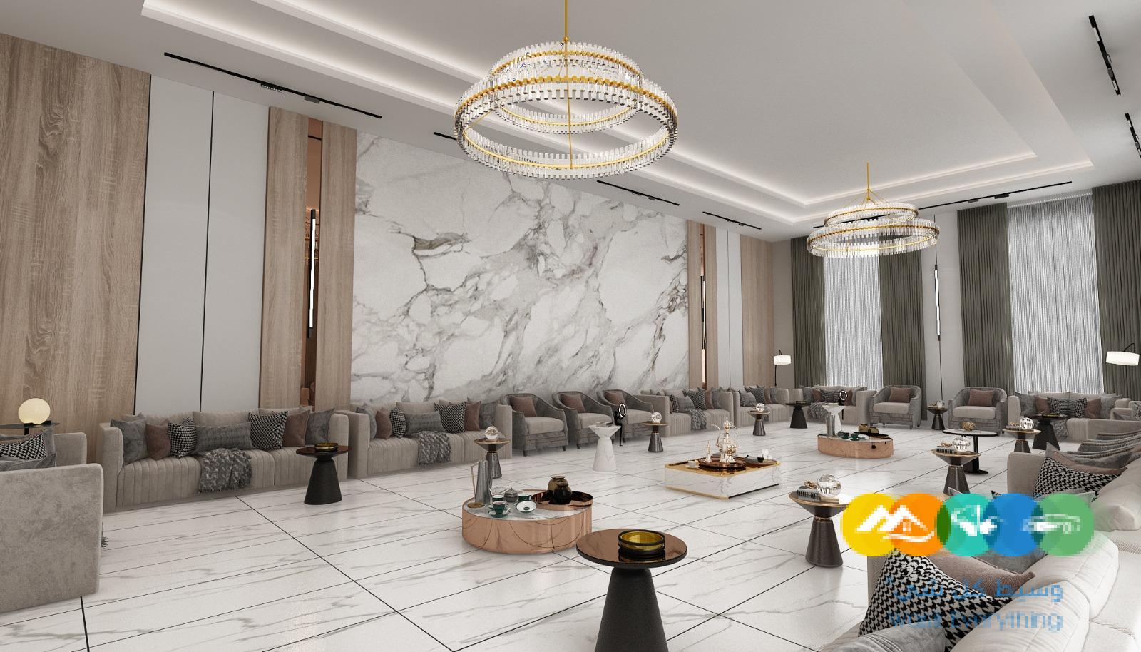 تصميم و ترميم ديكور داخلي مجالس نساء و مجالس رجال فخمة