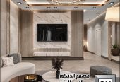 تصميم و تنفيذ ديكور داخلي غرفة نوم رئيسية فخمة بالرياض