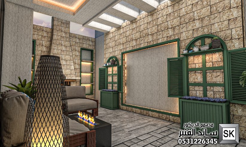 تصميم و تنفيذ لاندسكيب فلل و قصور في الباحة