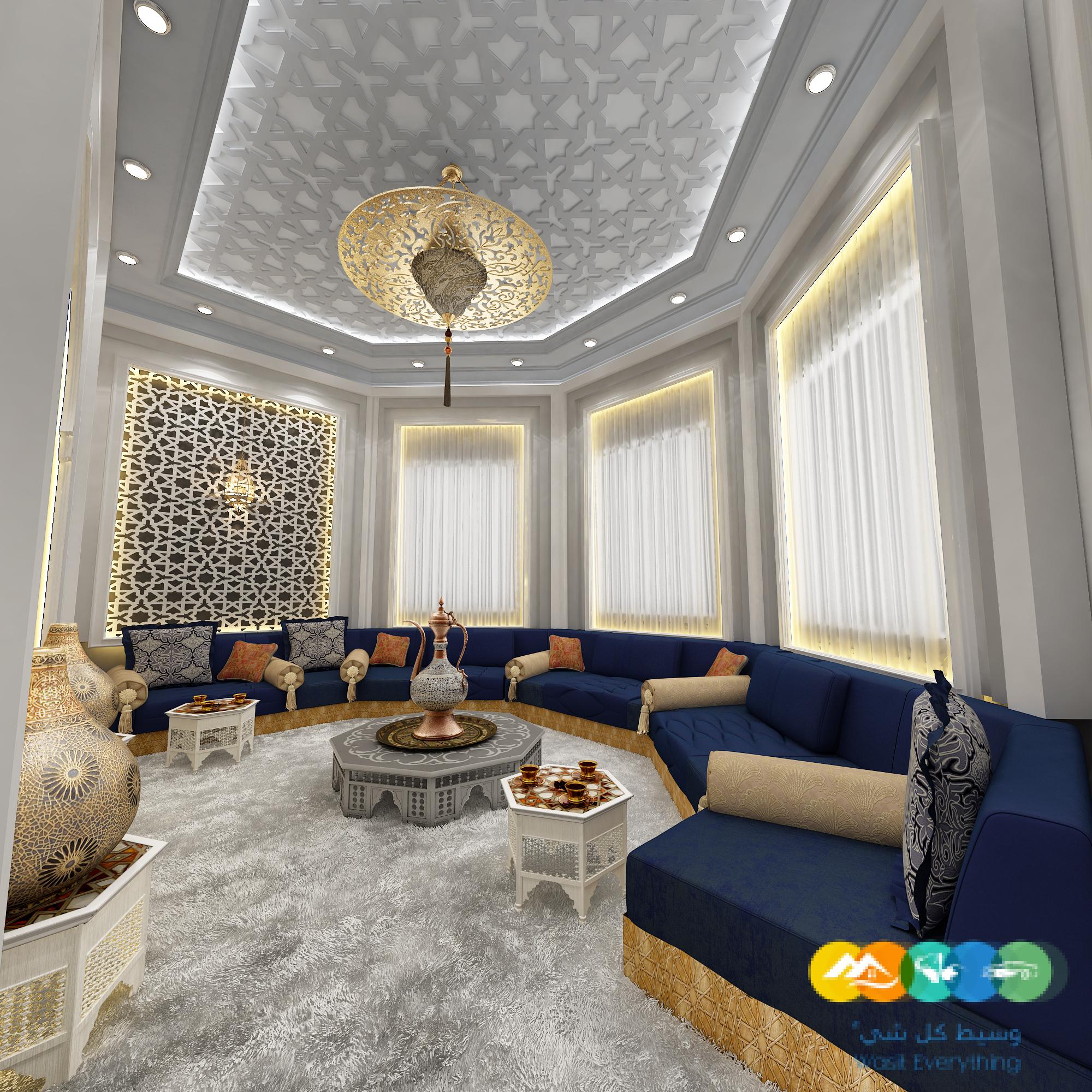 ديكور مجالس رجال و مجالس نساء مغربي و أندلسي في الرياض