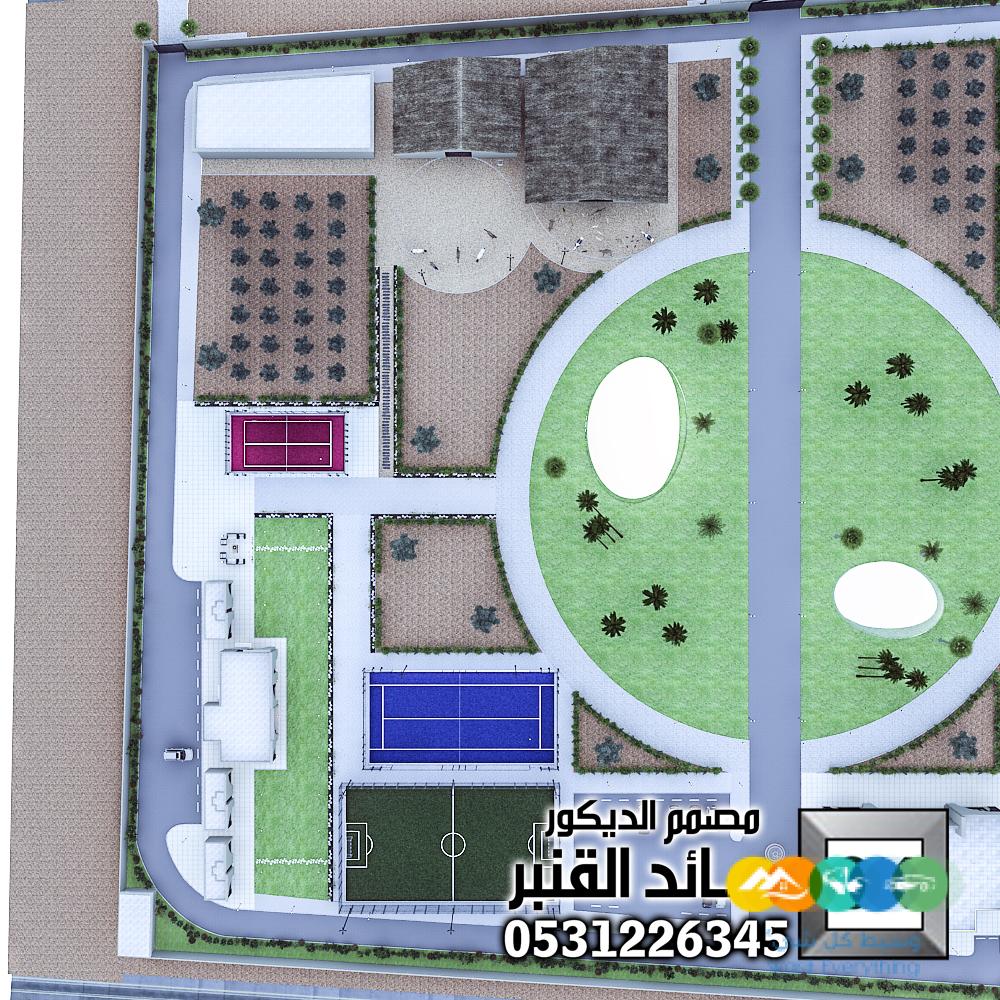 تصميم و تنفيذ لاندسكيب مزارع فخمة في السعودية