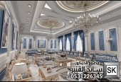 تصميم و تنفيذ ديكور مجالس رجال للقصور و الفلل في الرياض