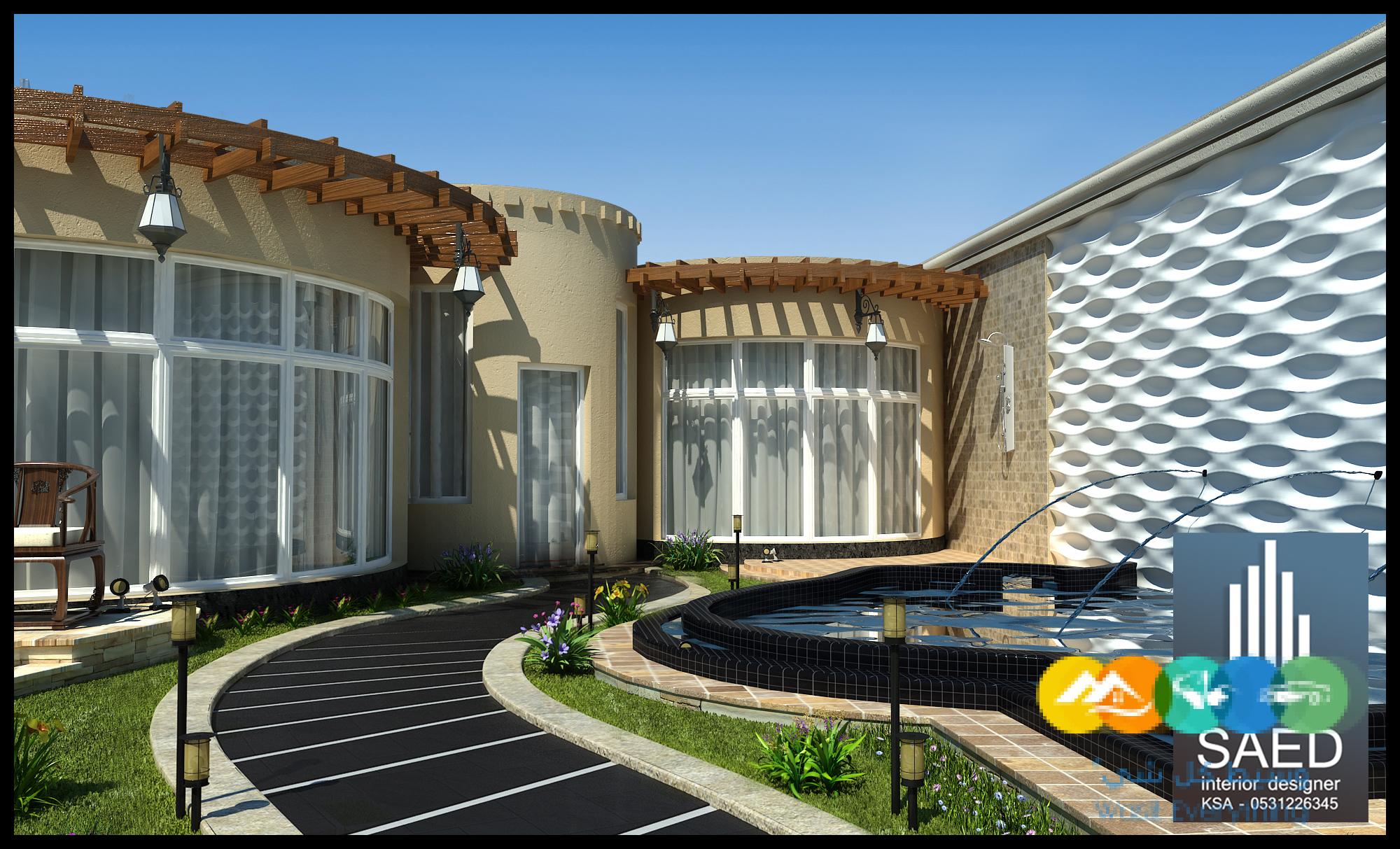 تصميم حدائق فخمة في الرياض