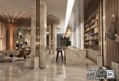 تصميم و تنفيذ فنادق و لوبي إستقبال و صالات أفراح فخمة