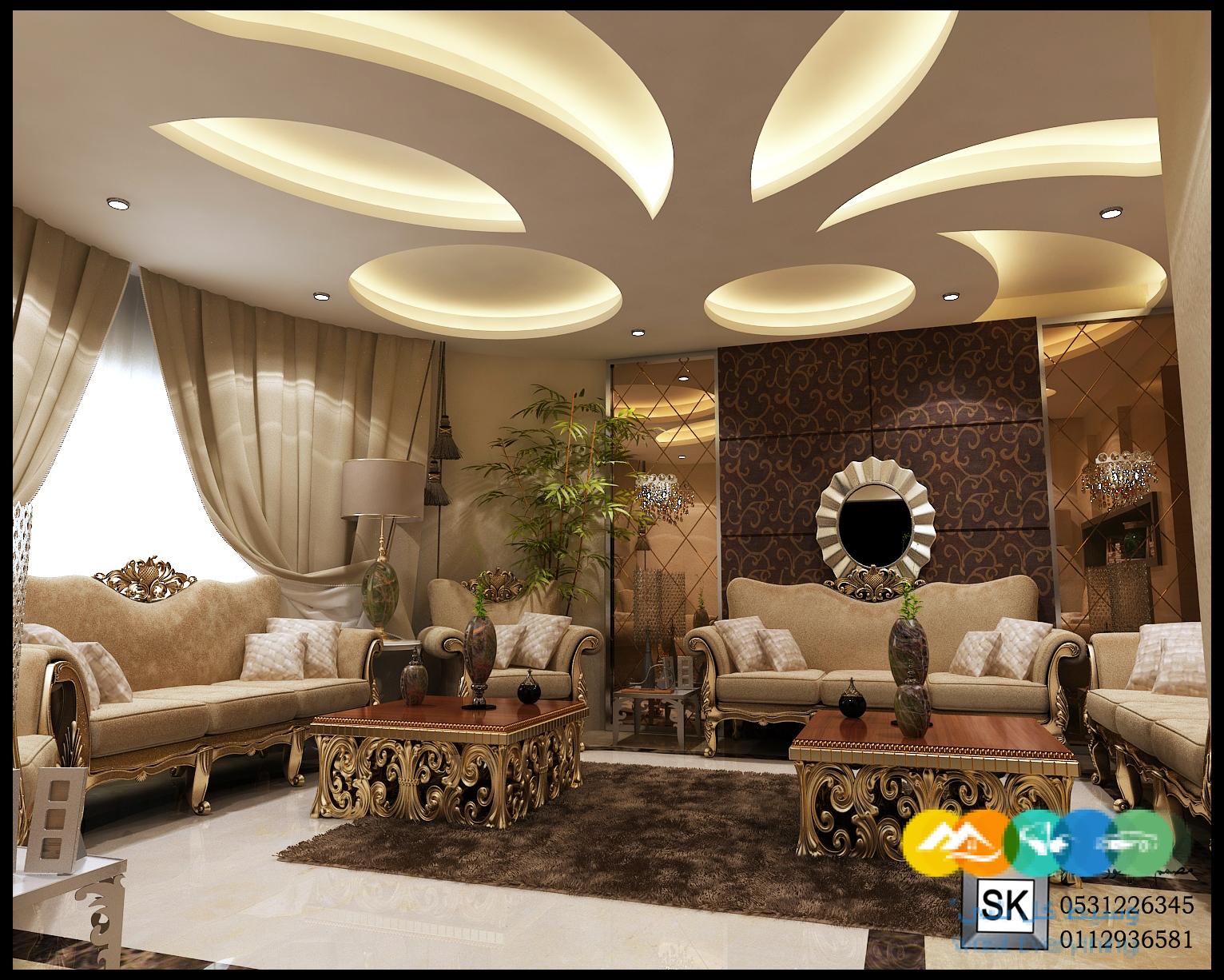 تصميم و تنفيذ ديكور داخلي فلل و قصور و شقق و عمائر