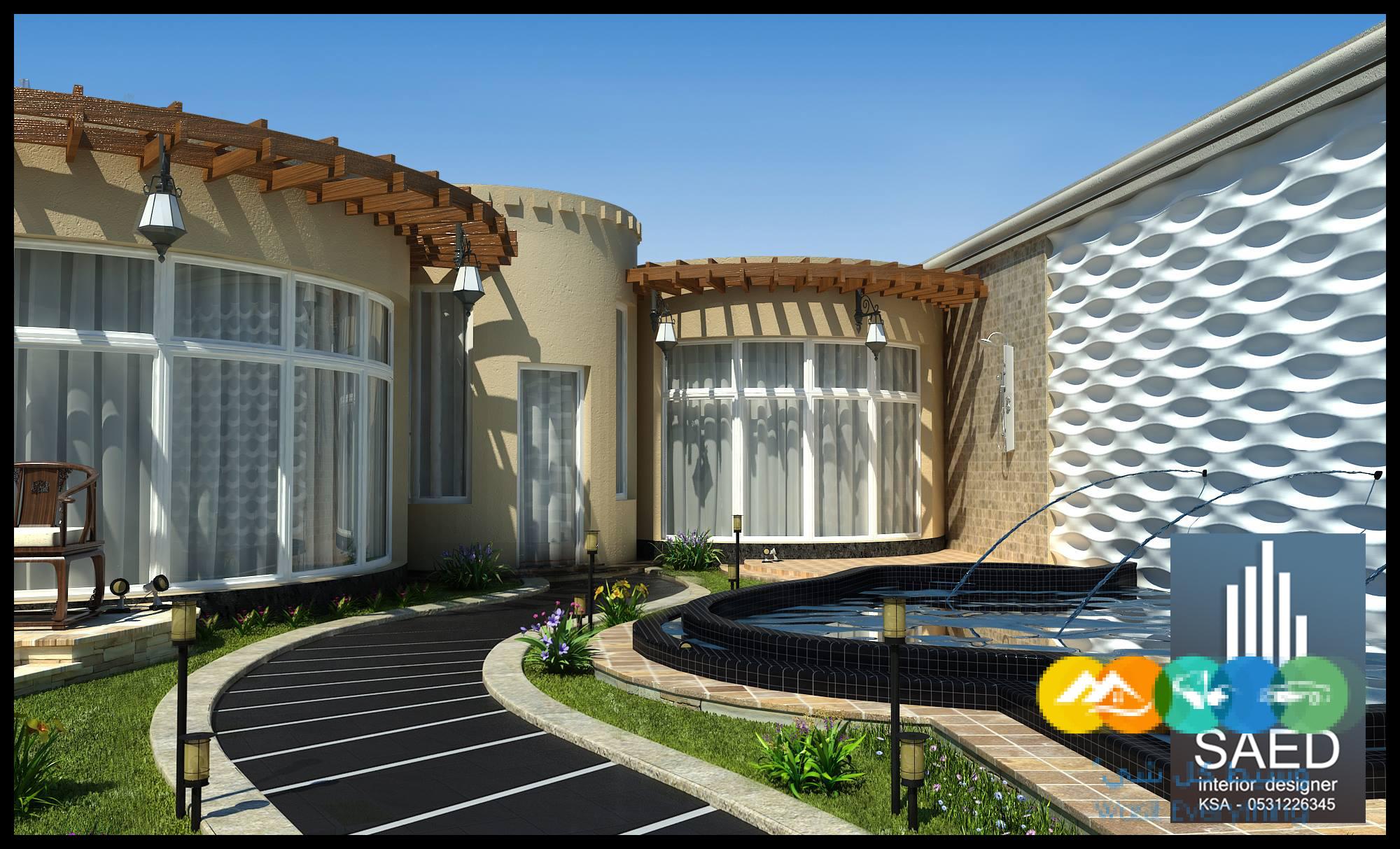 تصميم حدائق فخمة في الرياض