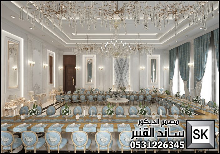 تشطيب مجالس ضيافة رجال لقصر فاخر في الرياض