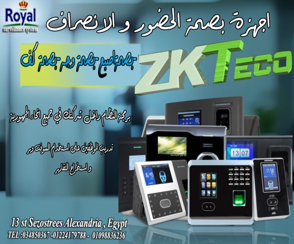 ✨ أجهزة البصمة في الإسكندرية – ZKTECO! ✨ وفرّ وقتك وحق