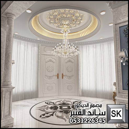 تصميم و تنفيذ ديكور مجالس رجال للقصور و الفلل في الرياض