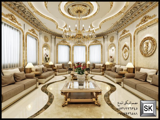 تصميم و تنفيذ ديكور داخلي قصور و فلل و فنادق في جده