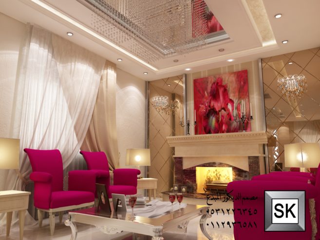 تصميم و تنفيذ ديكور داخلي فاخر في الرياض