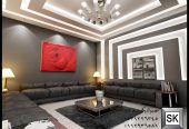 تصميم و تنفيذ ديكور داخلي فلل و قصور و شقق و عمائر