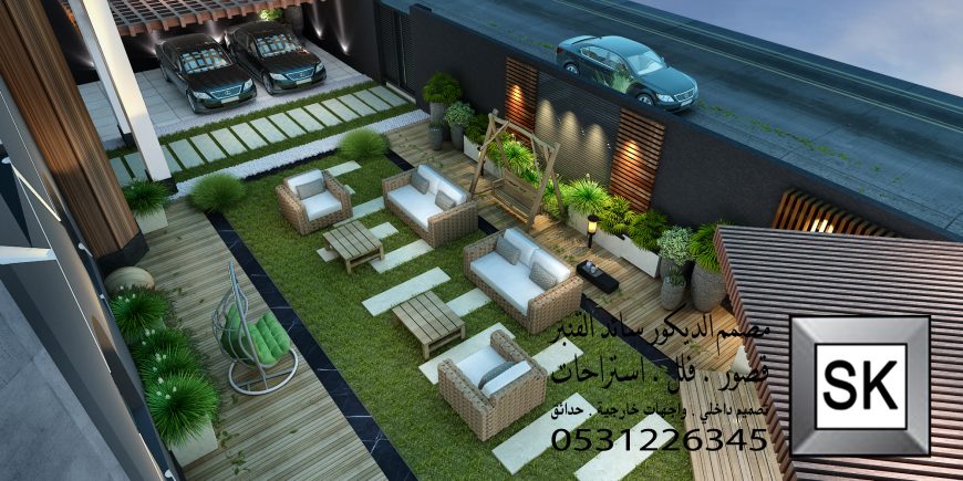 تشطيب و ترميم لاندسكيب فاخر في الرياض