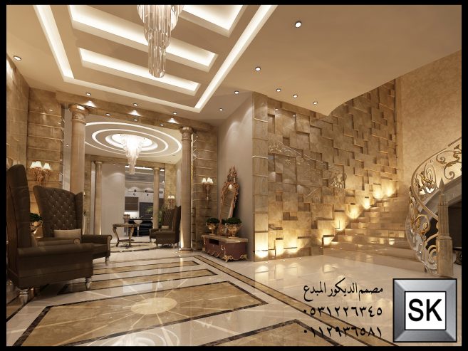 تصميم و تنفيذ ديكور داخلي قصور و فلل و فنادق في جده