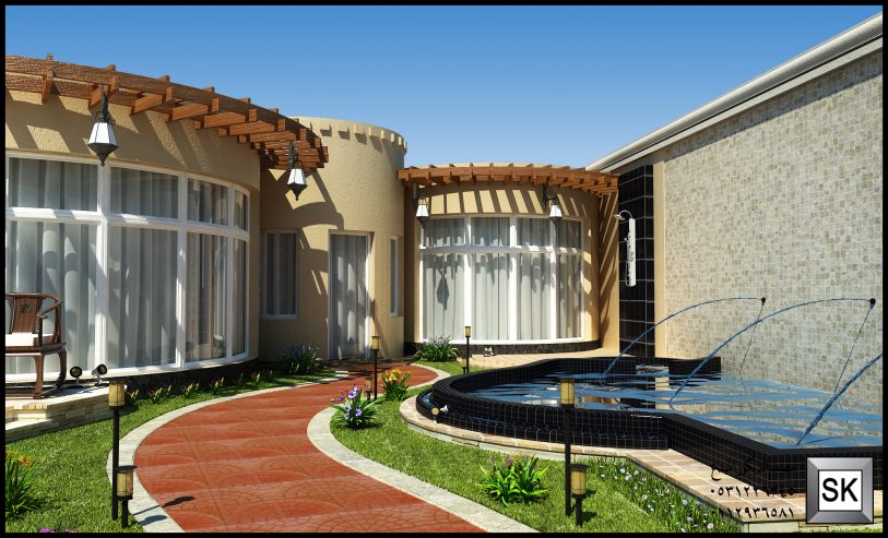 تصميم حدائق فخمة في الرياض