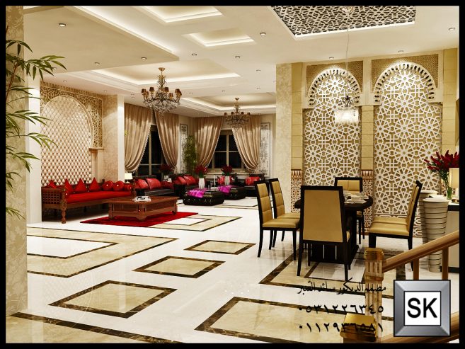 ديكور مجالس رجال و مجالس نساء مغربي و أندلسي في الرياض