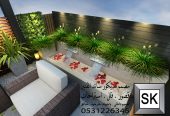 لاندسكيب منزلي فاخر في جدة