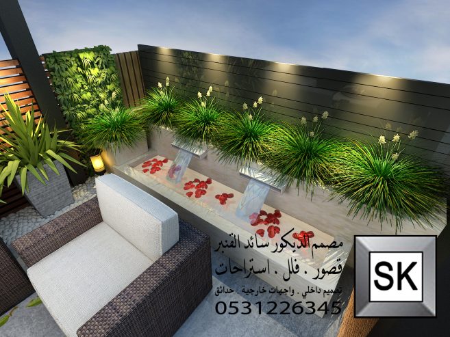 لاندسكيب منزلي فاخر في جدة
