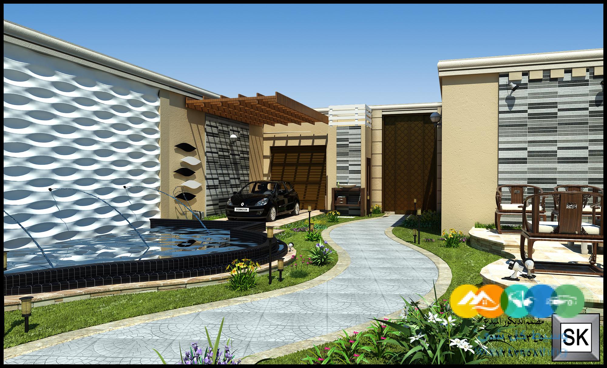 تصميم حدائق فخمة في الرياض