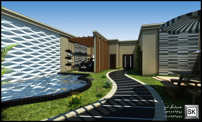 تصميم حدائق فخمة في الرياض