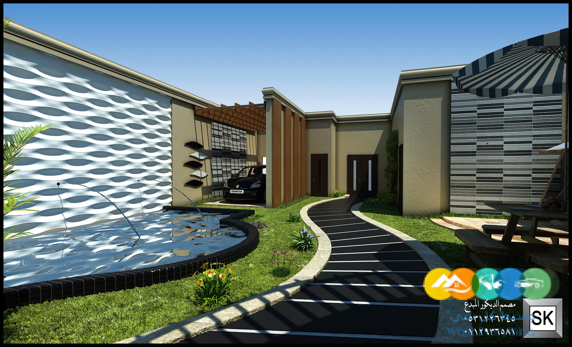 تصميم حدائق فخمة في الرياض