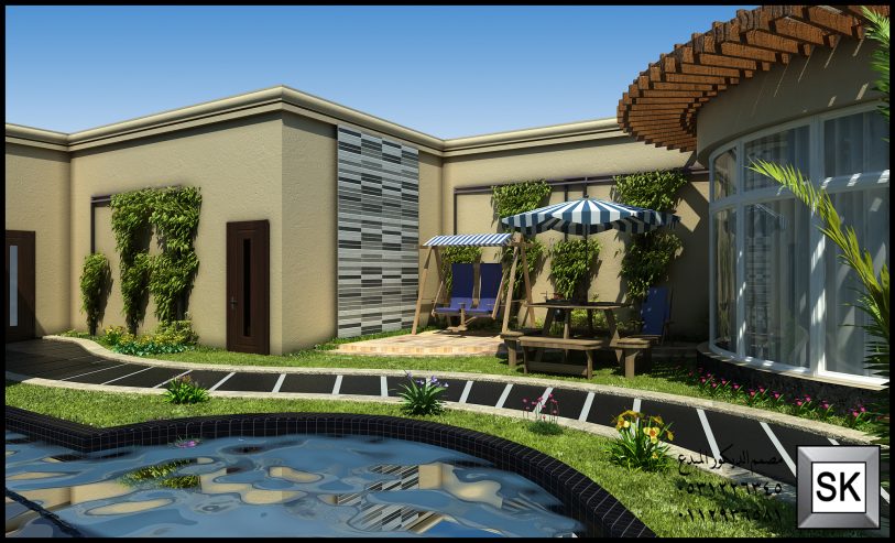 تصميم حدائق فخمة في الرياض