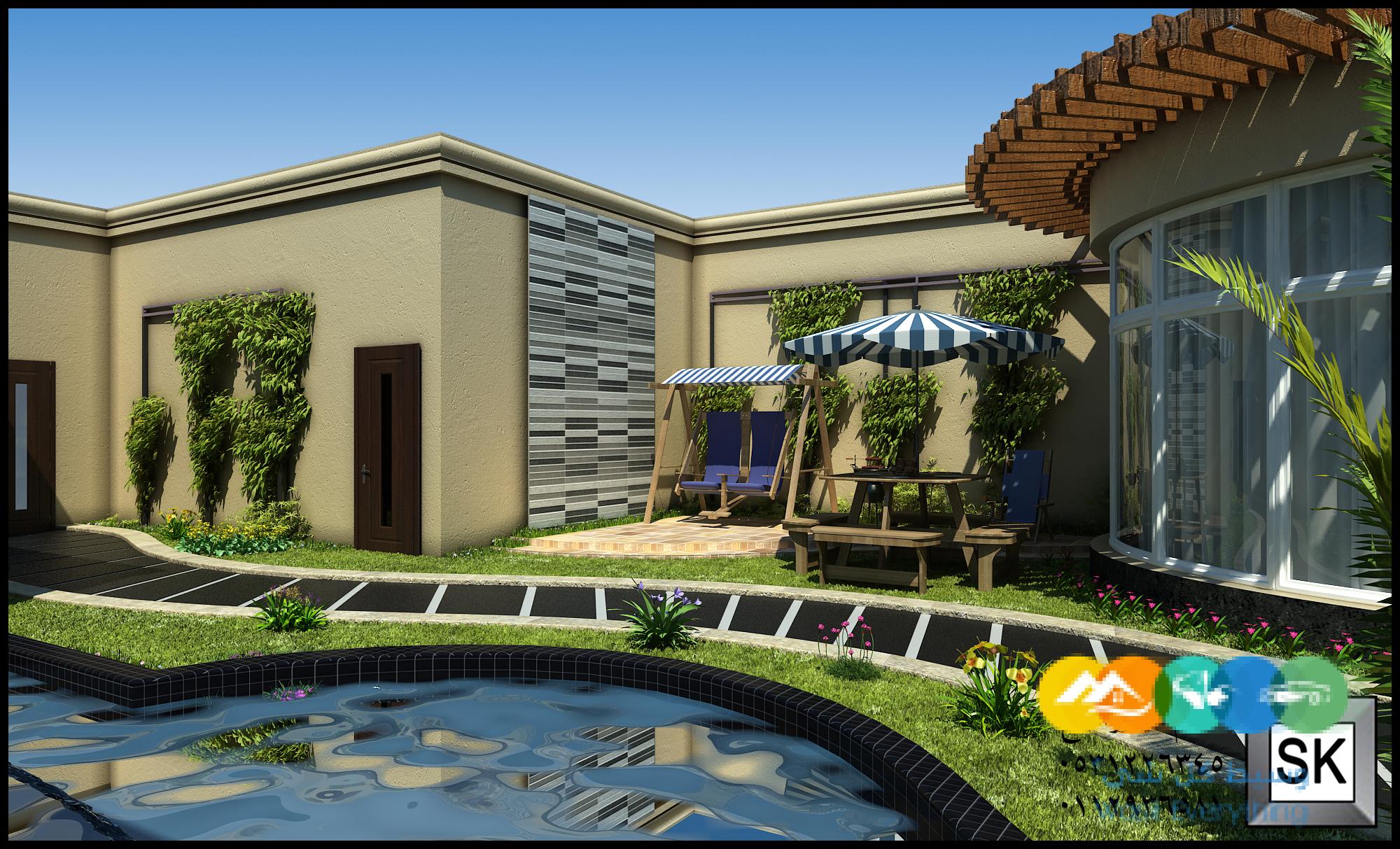 تصميم حدائق فخمة في الرياض