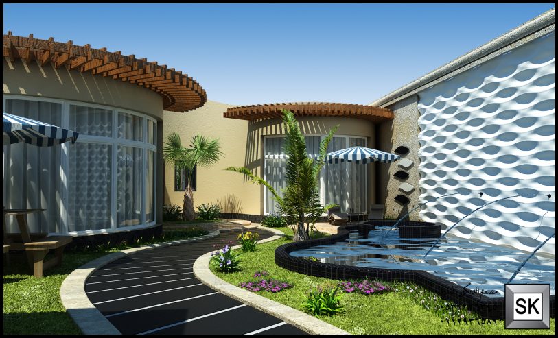 تصميم حدائق فخمة في الرياض