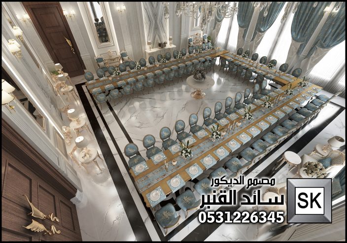 تشطيب مجالس ضيافة رجال لقصر فاخر في الرياض