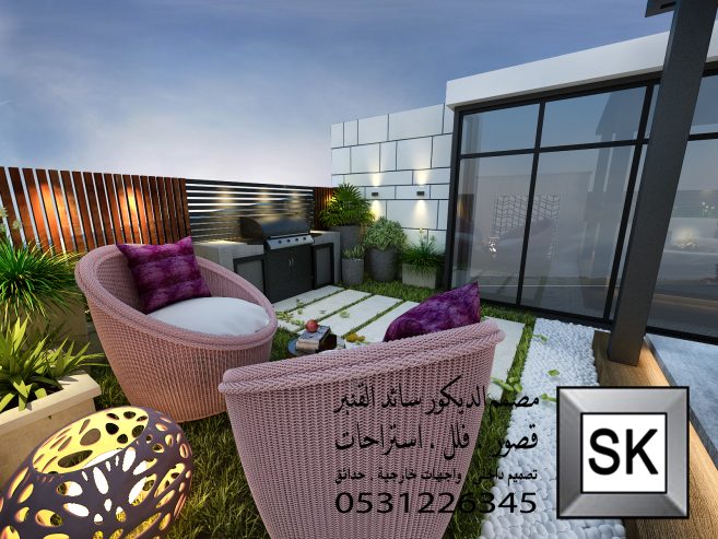 لاندسكيب منزلي فاخر في جدة