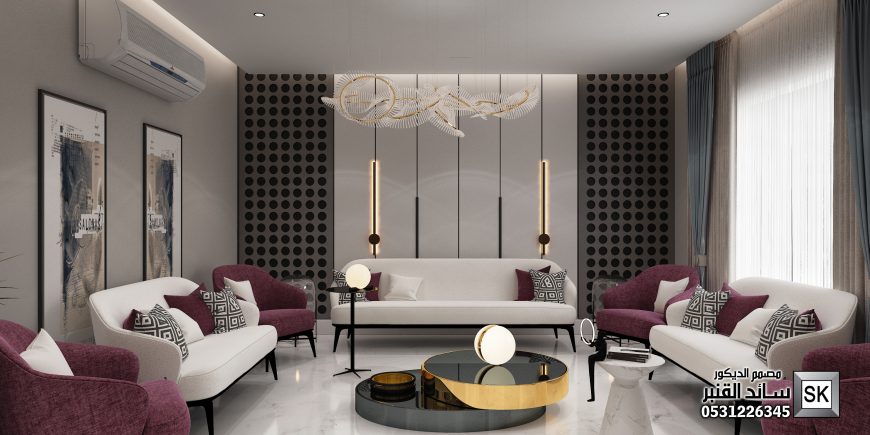 تصميم و تنفيذ صالات معيشة و غرف جلوس فخمة