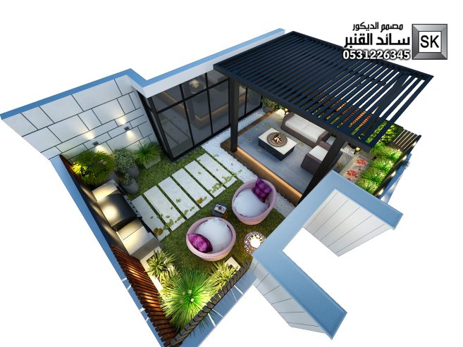 ترميم و تطوير لاندسكيب فلل و قصور و عمائر في الرياض