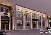 تصميم و تنفيذ واجهات موللات و مراكز تجارية و محلات