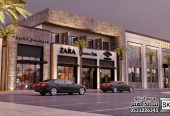 تصميم و تنفيذ واجهات موللات و مراكز تجارية و محلات