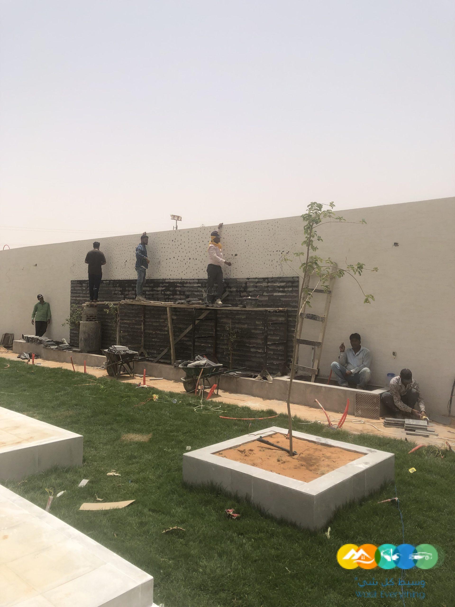 تشطيب لاندسكيب شاليهات و مزارع في العمارية بالرياض