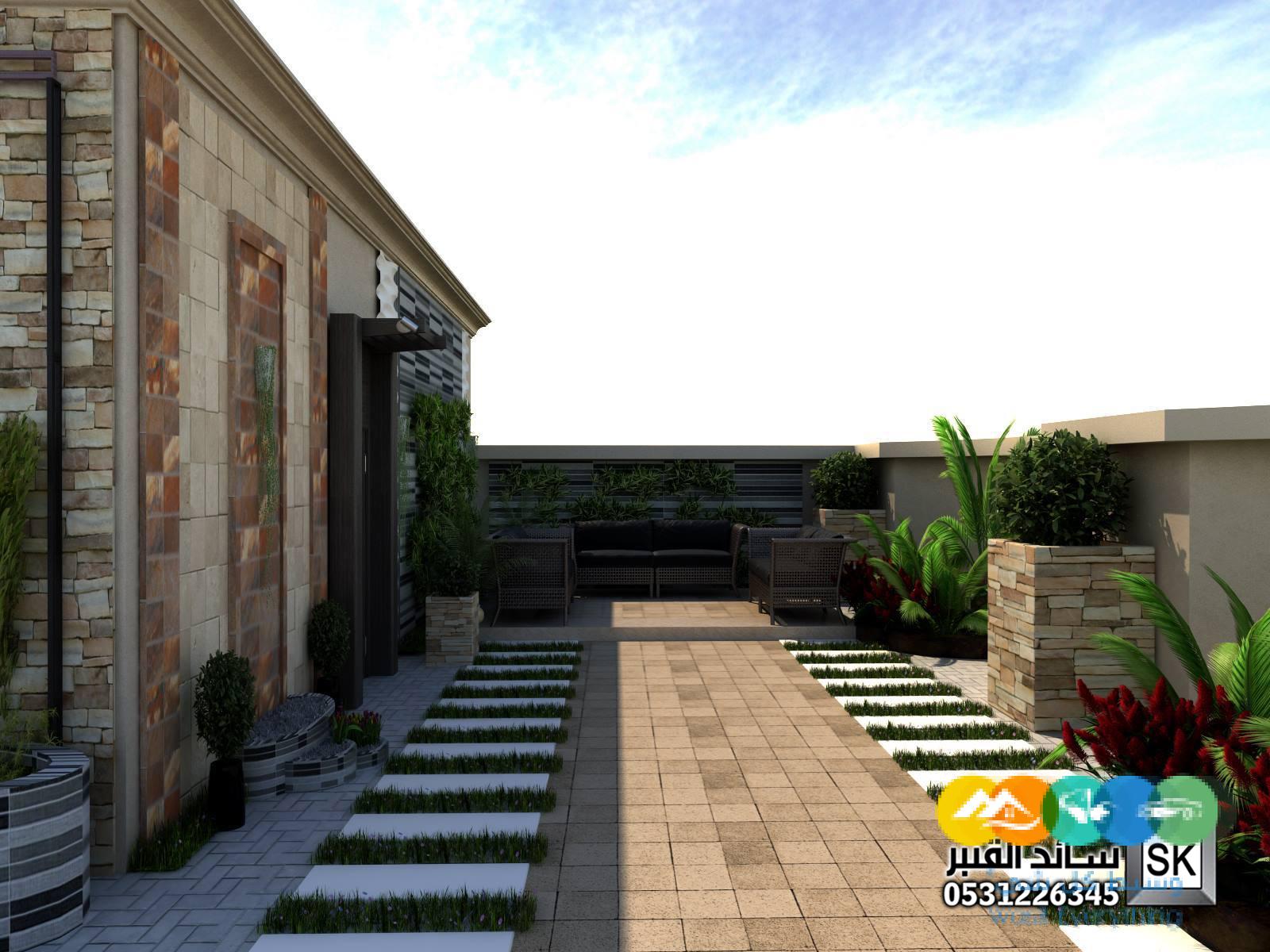 لاندسكيب قصور و فلل في جدة