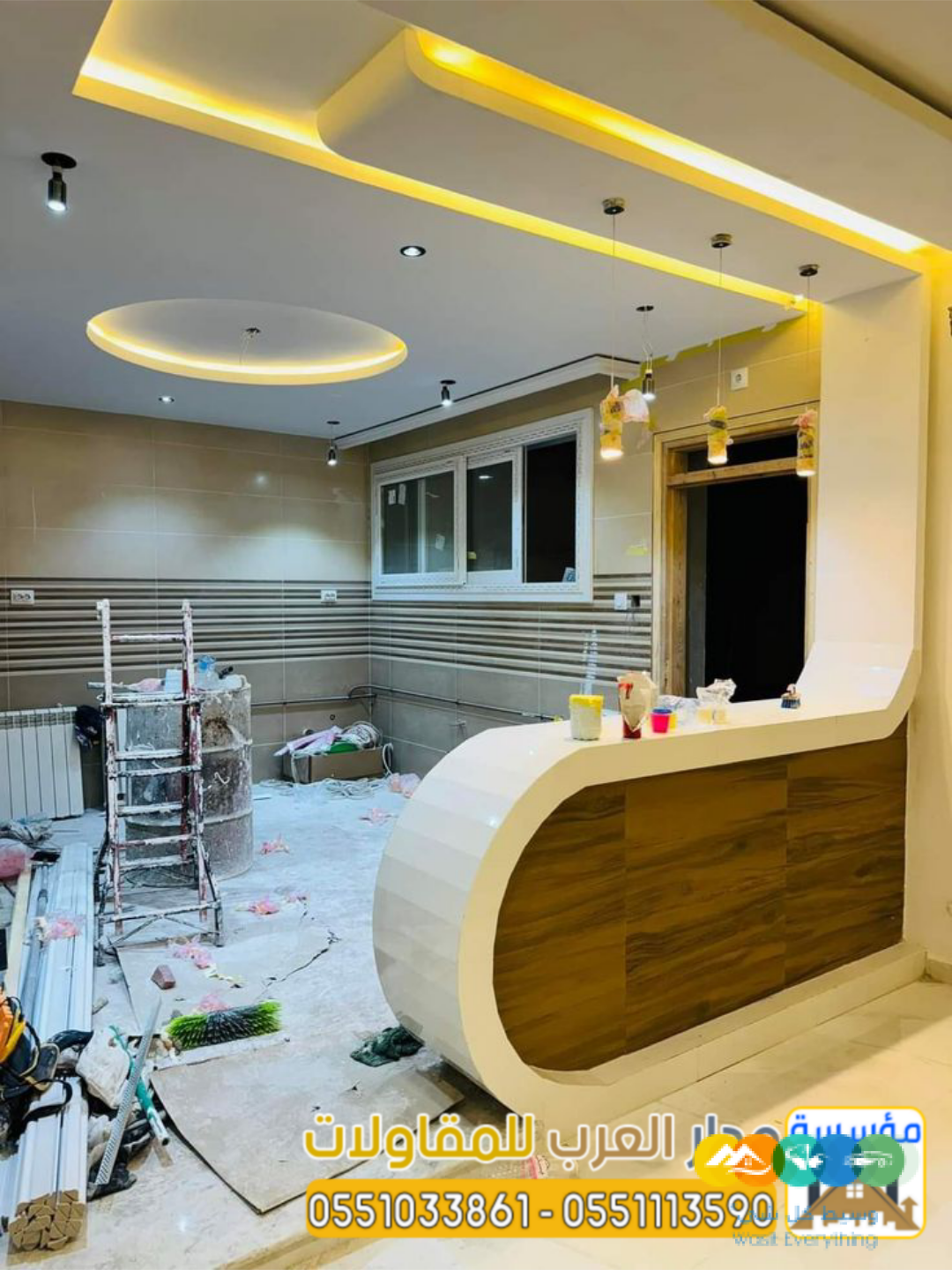 مقاول ديكورات بالرياض تشطيب داخلي للفلل والمنازل 055103