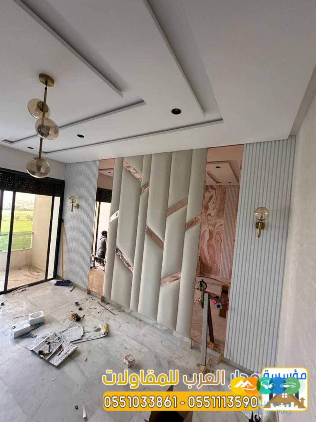 مقاول ديكورات بالرياض تشطيب داخلي للفلل والمنازل 055103