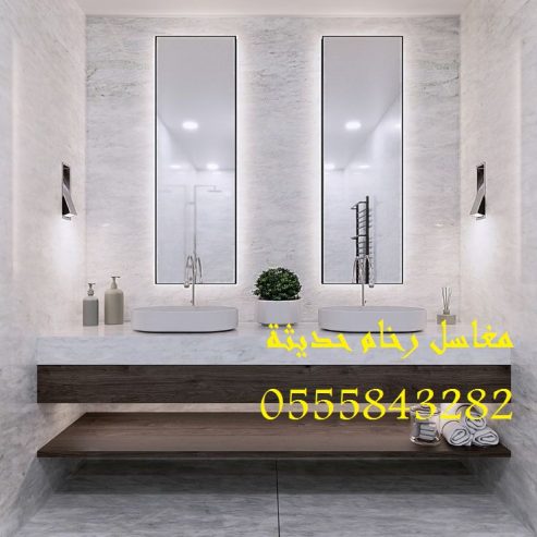 مغاسل رخام , تركيب وتفصيل مغاسل
