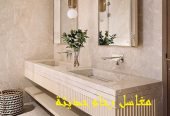 مغاسل رخام ، صور مغاسل حمامات امريكية جديدة