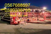 تأجير خيام شعبية في الرياض ، دلات قهوة كبيرة كراسي