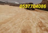 مقاول أعمال طرق بالرياض . ترحيل ردم و تسوية طرق